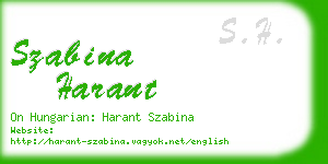 szabina harant business card